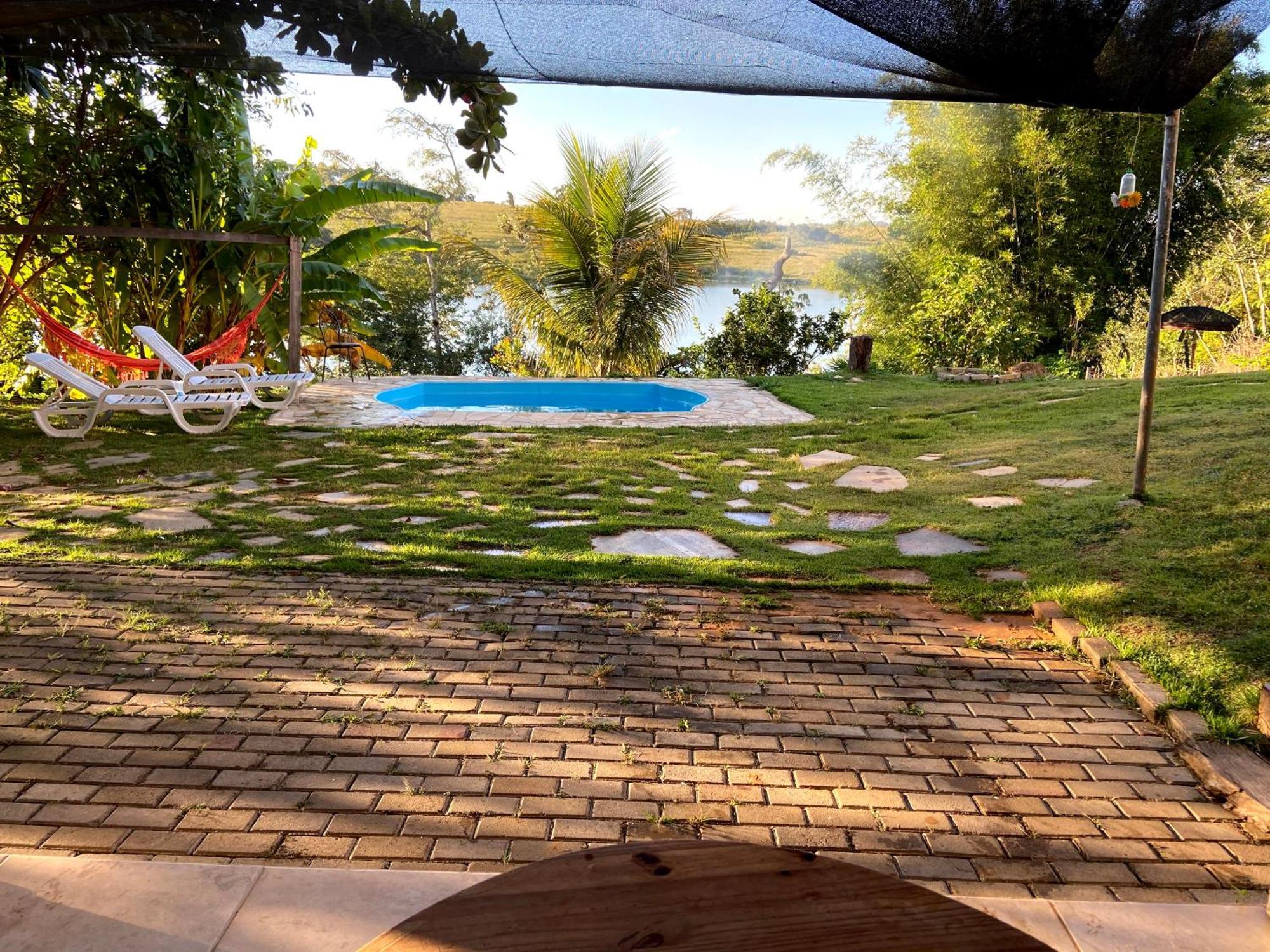 Casa Com Piscina Fundo Pra Represa E Ar Condicionado Casinhabrancadevaranda Ijaci Dış mekan fotoğraf
