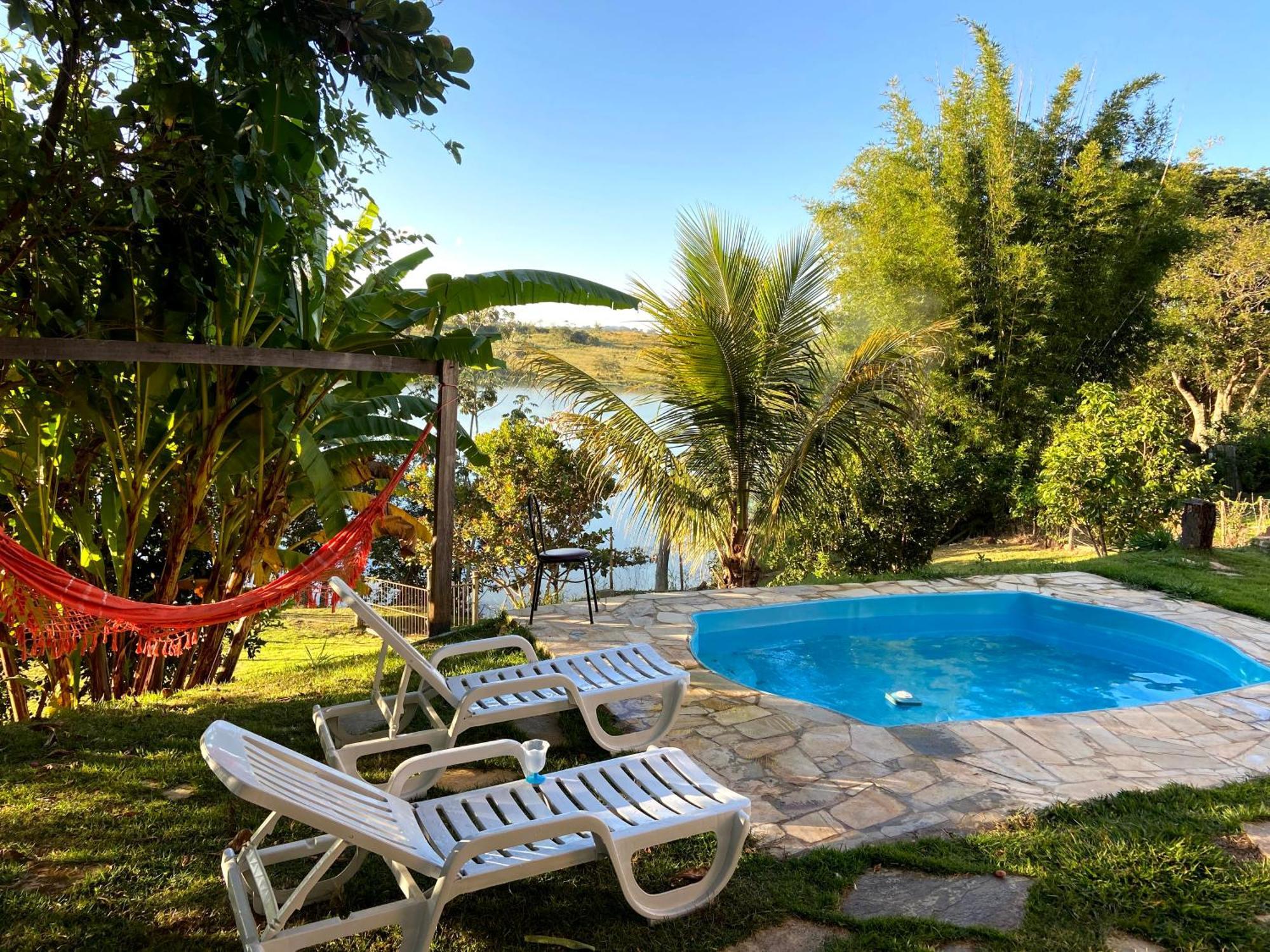 Casa Com Piscina Fundo Pra Represa E Ar Condicionado Casinhabrancadevaranda Ijaci Dış mekan fotoğraf
