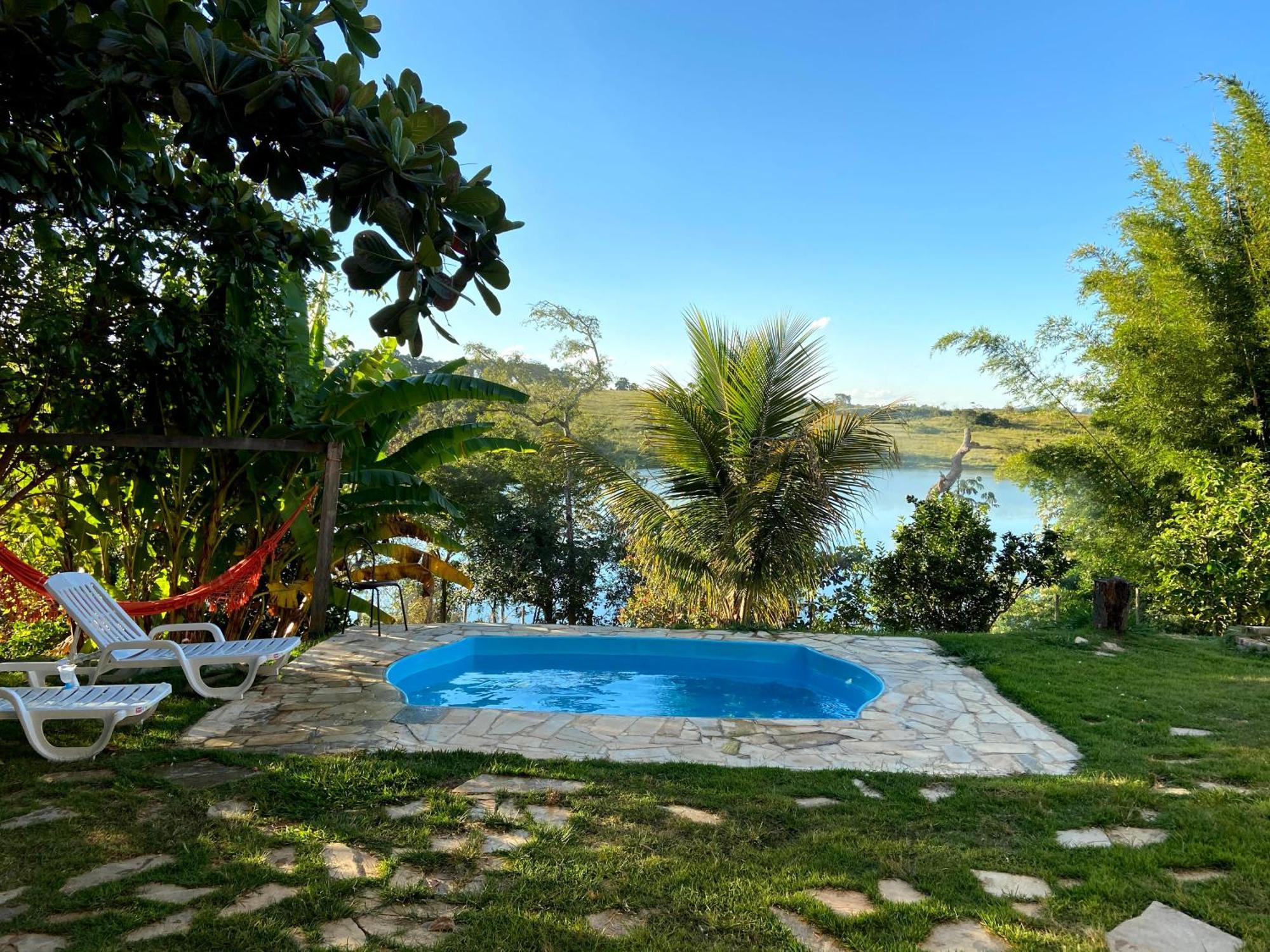 Casa Com Piscina Fundo Pra Represa E Ar Condicionado Casinhabrancadevaranda Ijaci Dış mekan fotoğraf