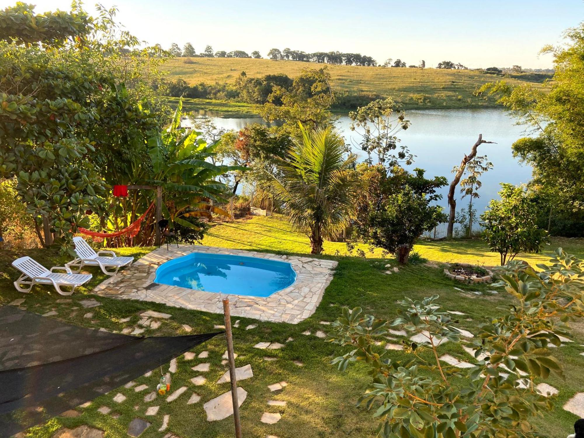 Casa Com Piscina Fundo Pra Represa E Ar Condicionado Casinhabrancadevaranda Ijaci Dış mekan fotoğraf
